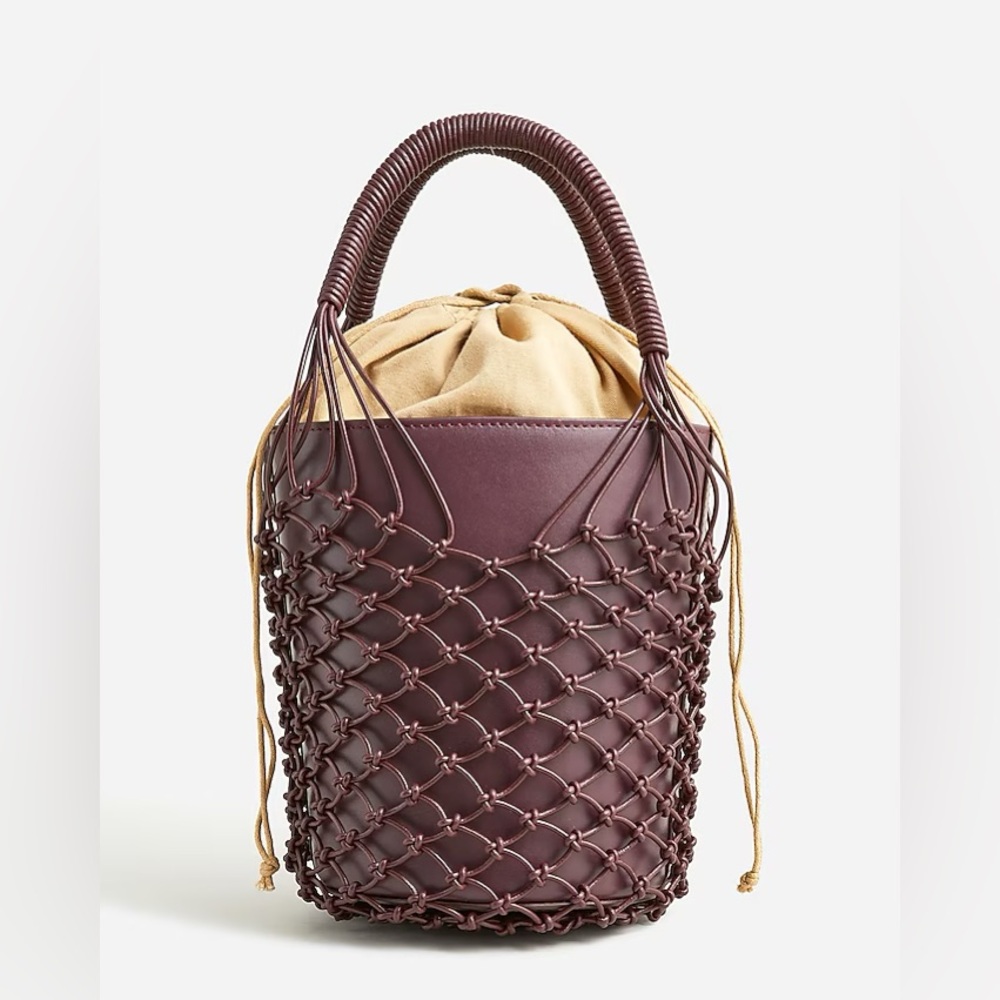 J. Crew Sedona Bucket Bag In Leather